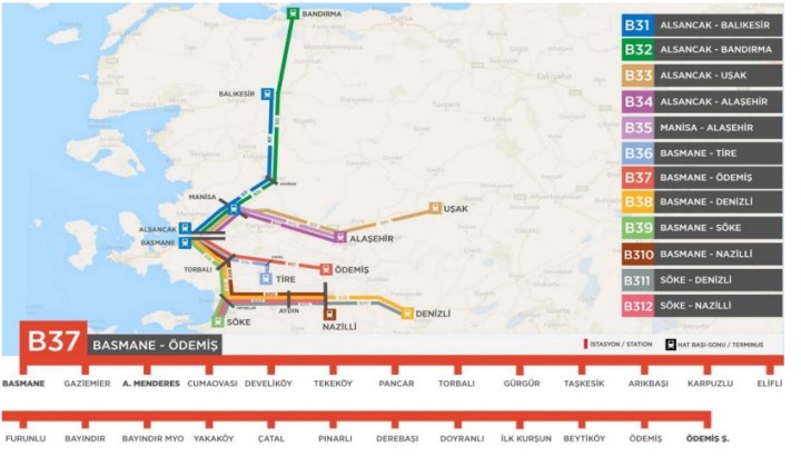basmane odemis tren seferleri basmane odemis tren seferleri ve haritası