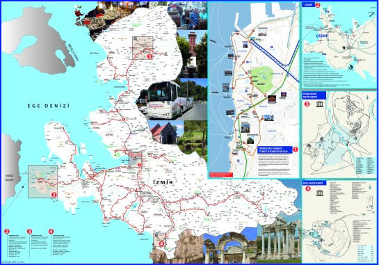 Izmir Turist Rehberi Haritasi