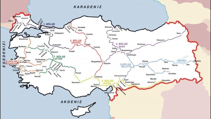 TCDD Yolcu Taşıma Haritası - RayHaber