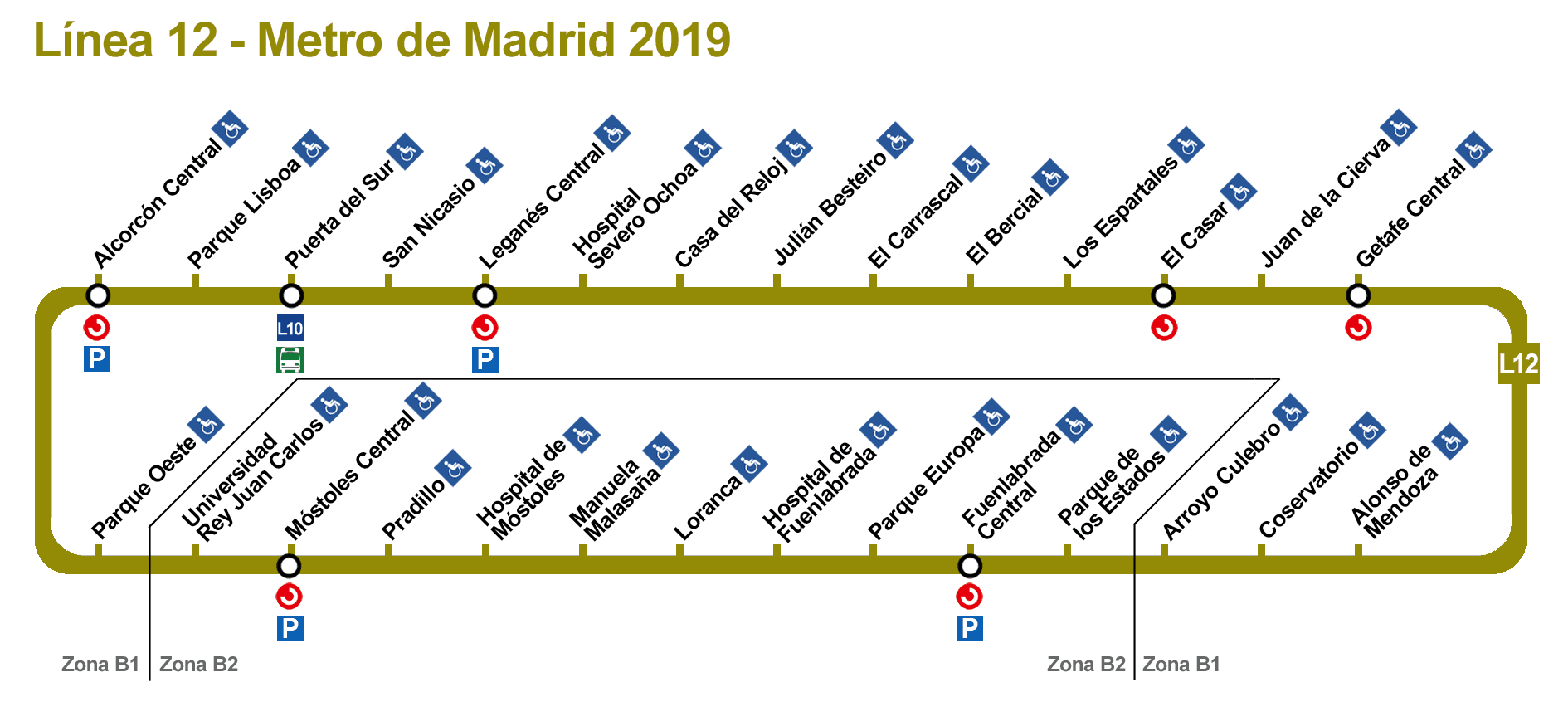 Кольцевая линия мадрид. Мадрид метро линия 12. Линия 10 метро Мадрид. 12 Линия метро. Карта метро Мадрида.
