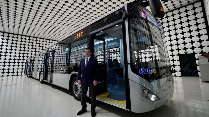 İmamoğlu Yeni Metrobüs Aracını Test Etti - RayHaber