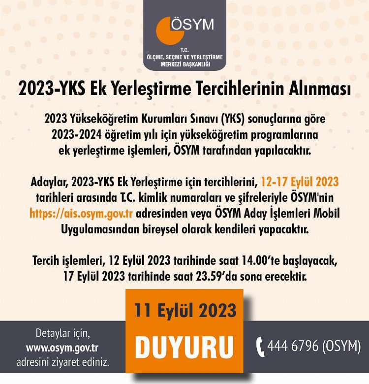 YKS Ek Tercih Süreci Başladı Mı, Ne Zaman Başlayacak? - RayHaber