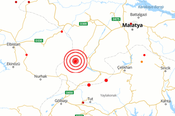 Malatya’da 4.1 Büyüklüğünde Deprem - RayHaber