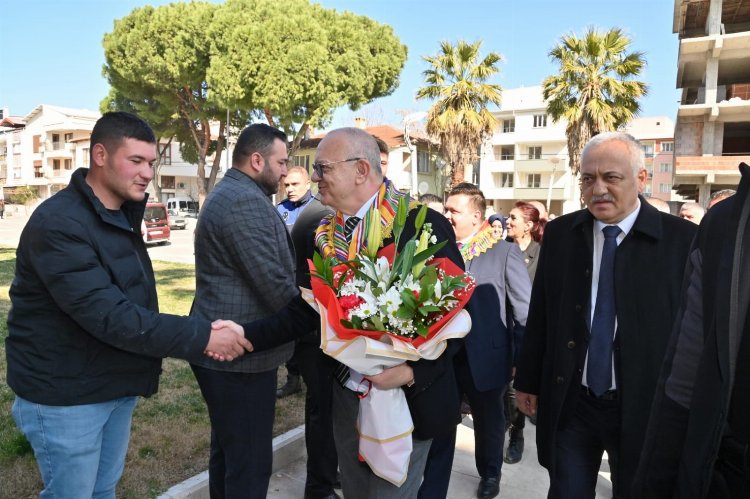 Başkan Ergün Gölmarmara Belediyesi’ni Ziyaret Etti - RayHaber