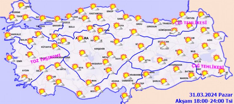 Yurt Genelinde Yağışsız Pazar! - RayHaber