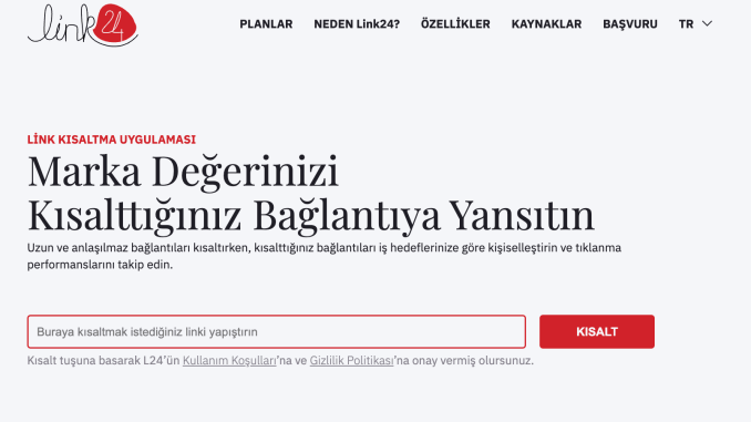 L24 ile Etkili ve Kullanışlı URL Kısaltma Hizmetleri - RayHaber