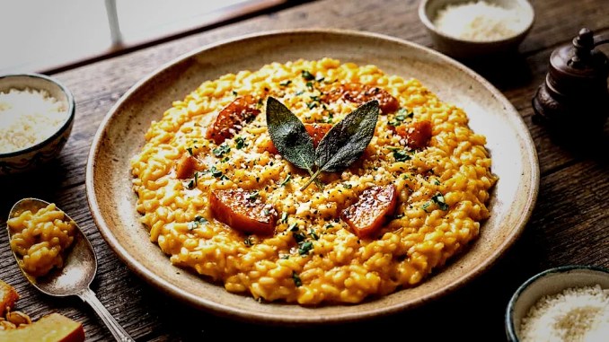 İtalyan Mutfağından Sonbaharın Lezzeti: Balkabaklı Risotto Tarifi - RayHaber